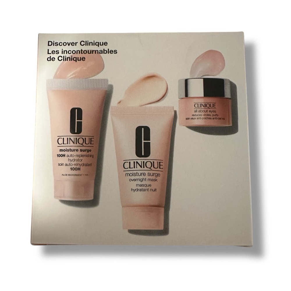 Clinique Discover Clinique 3 Piece Set - Moisture Surge - New in box